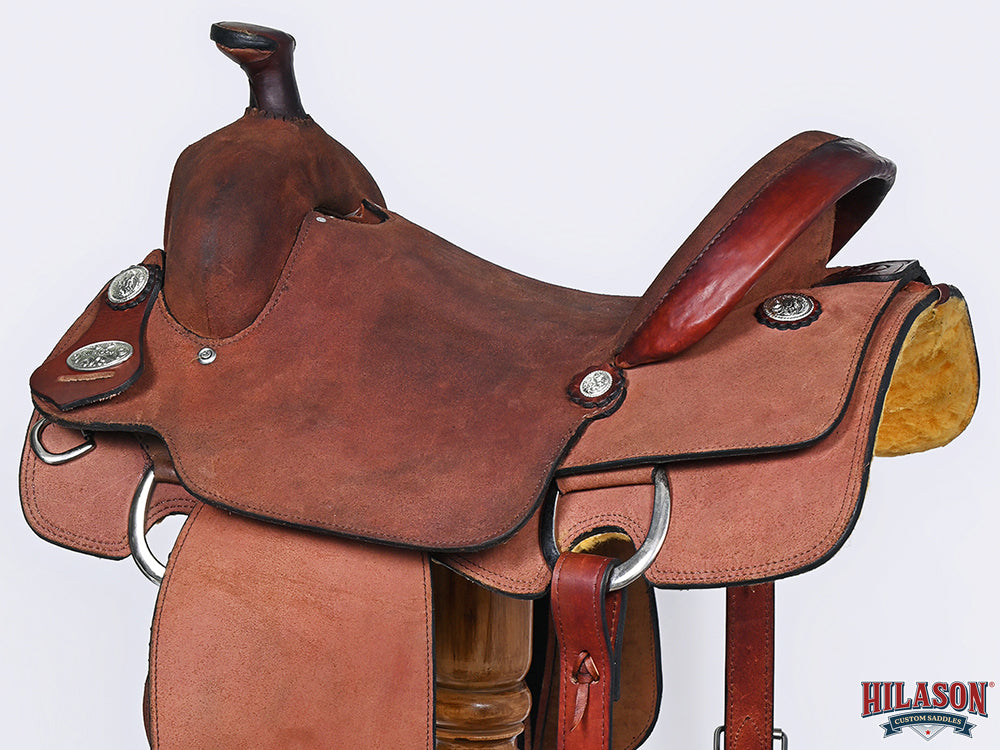 Hilason Western Horse Saddle American Leather Ranch Roping Cowboy