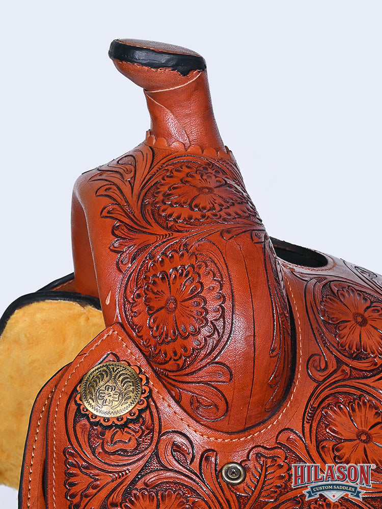 Hilason Western Horse Saddle American Leather Ranch Roping Cowboy