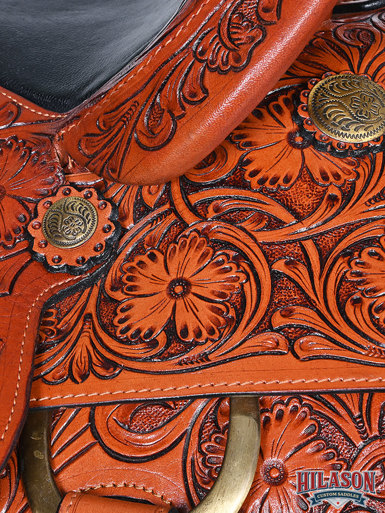 Hilason Western Horse Saddle American Leather Ranch Roping Cowboy