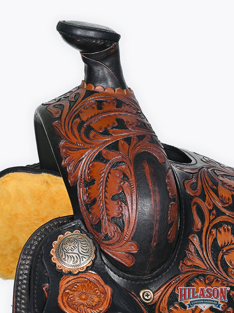 Hilason Western Horse Saddle American Leather Ranch Roping Cowboy