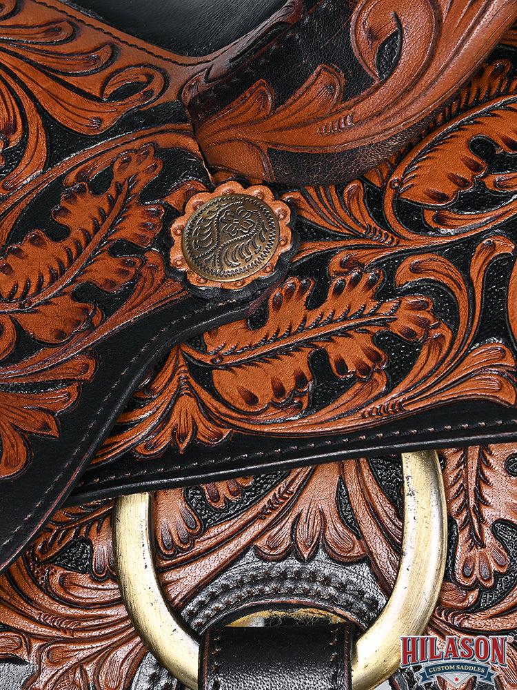 Hilason Western Horse Saddle American Leather Ranch Roping Cowboy