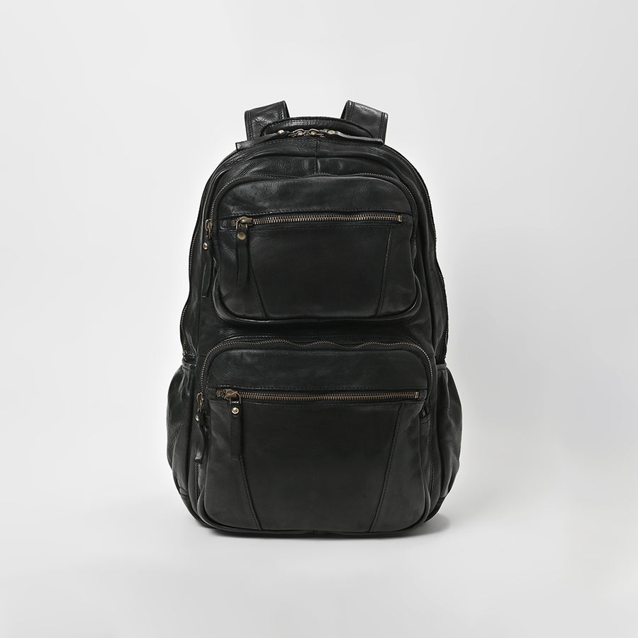 Spaghetti Western Vegetable Tanned Full Grain Genuine Leather Backpack for Travel & Laptop Bag for Men & Women YKK Zippers