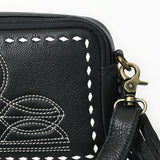 American Darling Camera Bag Genuine Western Leather Unisex| Shoulder Bag Case with Adjustable Shoulder Strap