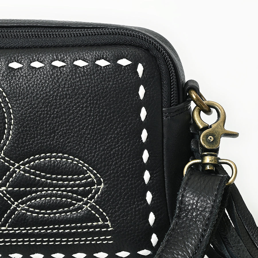 American Darling Camera Bag Genuine Western Leather Unisex| Shoulder Bag Case with Shoulder Strap