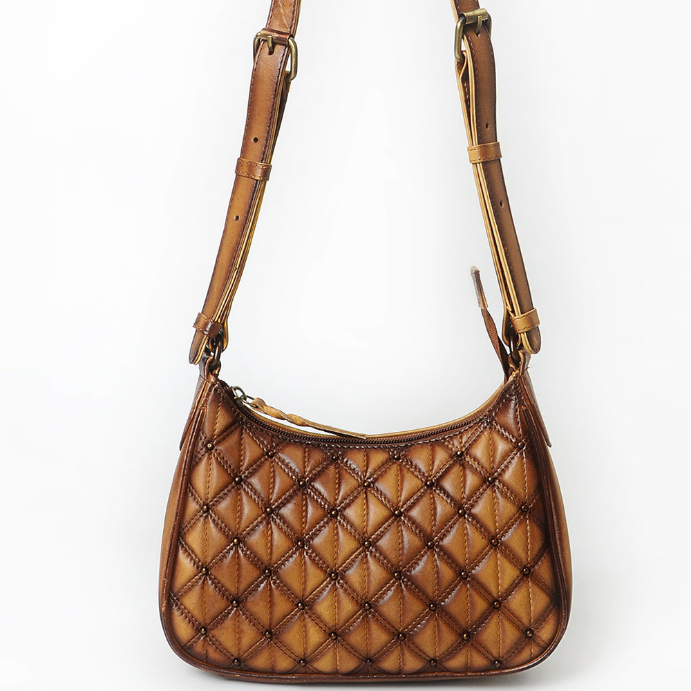 American Darling Hobo Bag Beautifully Quilted Genuine Leather women bag