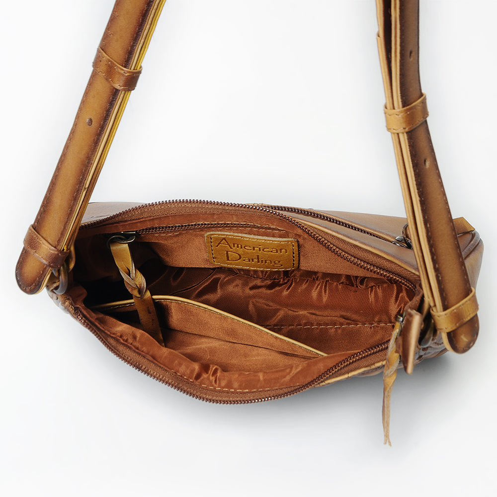 American Darling Hobo Bag Beautifully Quilted Genuine Leather women bag