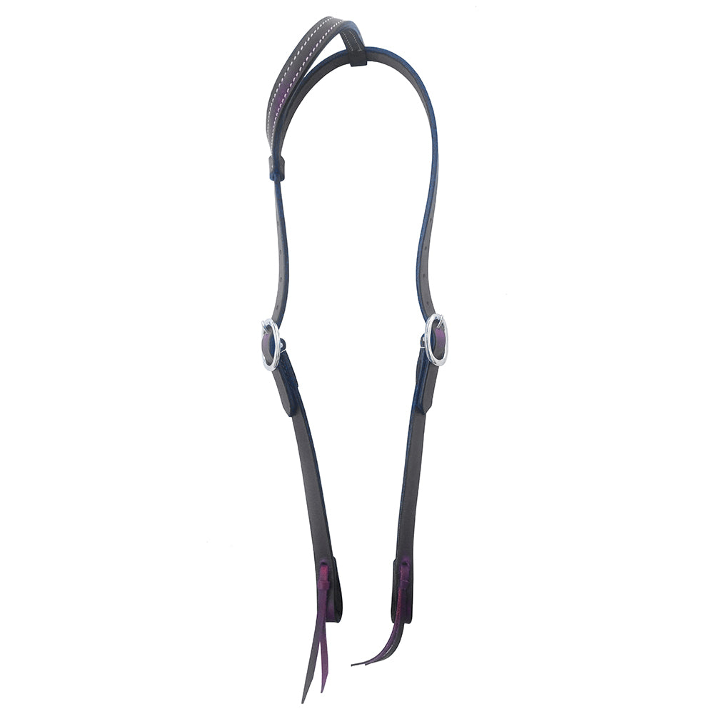 HILASON Western Horse American Leather Headstall Tack Dark Brown