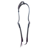 HILASON Western Horse American Leather Headstall Tack Dark Brown