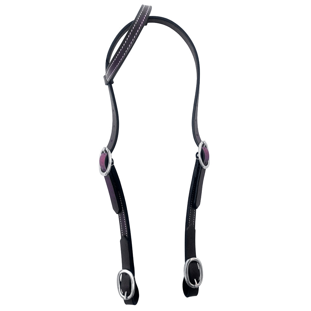 HILASON Western Horse American Leather Headstall Tack Dark Brown