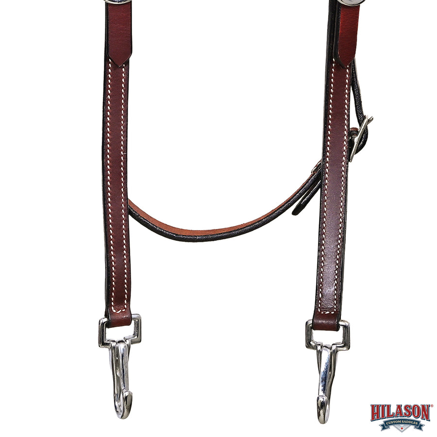 HILASON Western Horse Genuine Leather Headstall Tack Plain Dark Brown