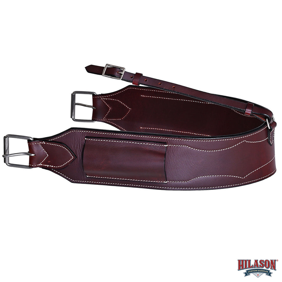 HILASON Western Horse Genuine Leather Girth Cinch Dark Brown