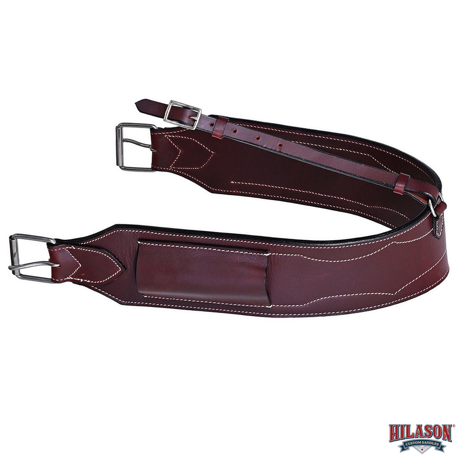 HILASON Western Horse Genuine Leather Girth Cinch Dark Brown