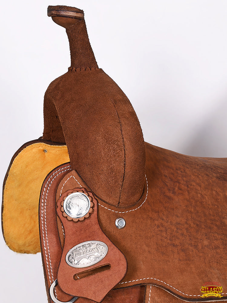 Hilason Western Horse Saddle Barrel Racing Trail Pleasure Genuine Leather Brown
