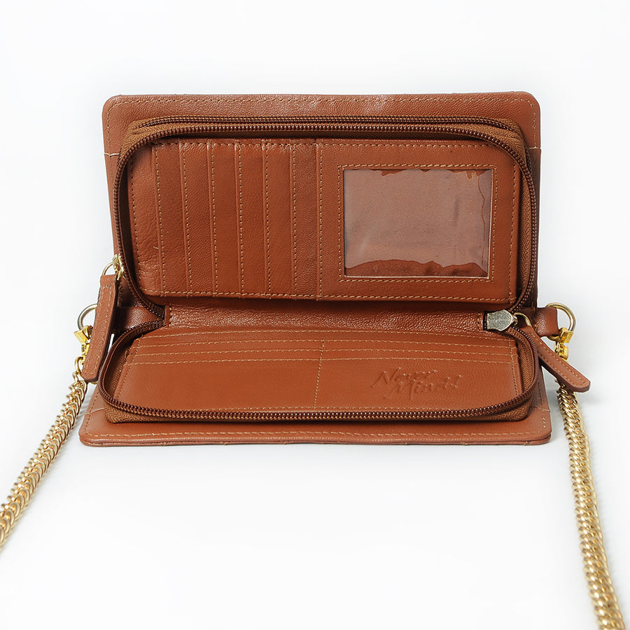 Never Mind Organiser Quilted Vintage Handmade Genuine Cowhide Leather Women Bag Western Handbag Purse