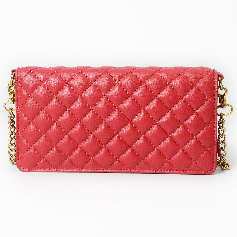 Never Mind Organiser Quilted Vintage Handmade Genuine Cowhide Leather Women Bag Western Handbag Purse