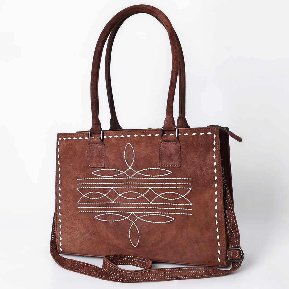 American Darling Tote Genuine Suede Leather Women Bag Western Handbag Purse