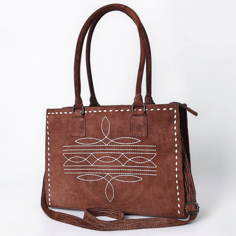 American Darling Tote Genuine Suede Leather Women Bag Western Handbag Purse | Travel Bags College Casual