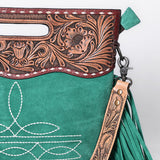 American Darling Crossbody Hand Tooled Genuine Suede Leather Women Bag Western Handbag Purse