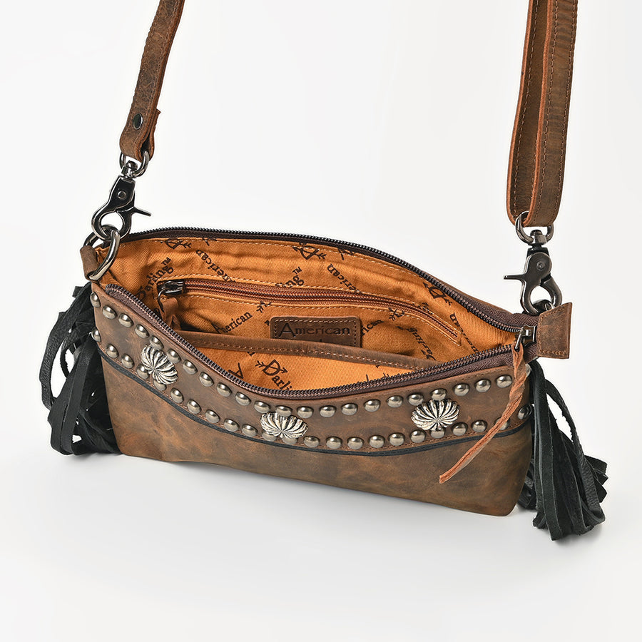 American Darling Small Crossbody Genuine Full Grain Leather Women Bag Western Handbag