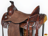 Hilason Western Horse Saddle Leather Ranch Roping Cowboy