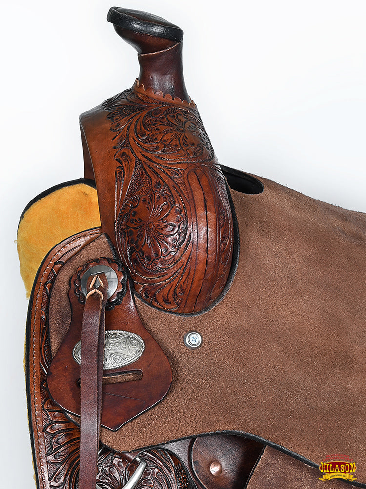 Hilason Western Horse Saddle Leather Ranch Roping Cowboy