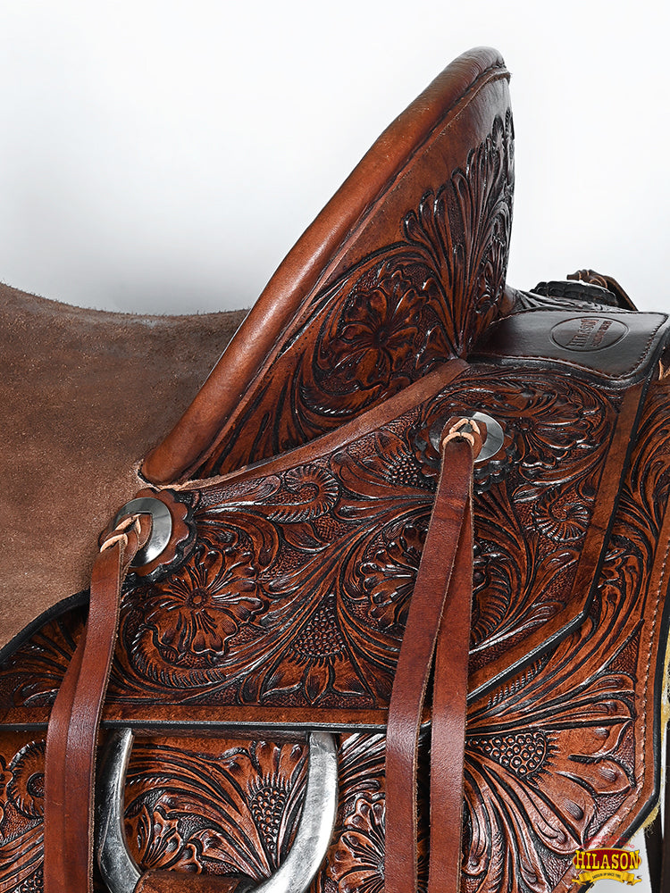 Hilason Western Horse Saddle Leather Ranch Roping Cowboy