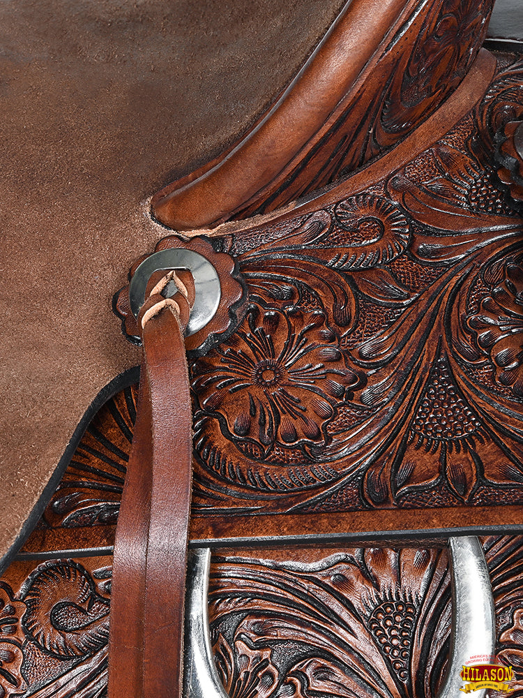 Hilason Western Horse Saddle Leather Ranch Roping Cowboy