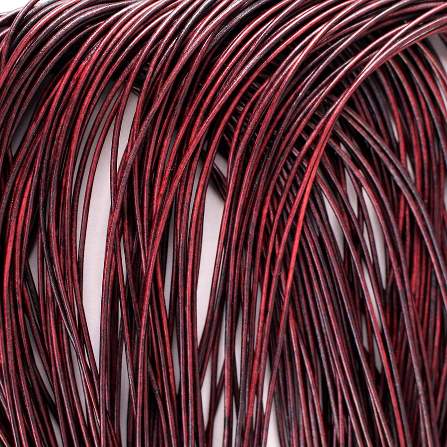 HILASON Thin Round Genuine Leather Cord Thread Lacing 2 Ft and 3 Ft Lengths Beading & Repairs DIY Crafts