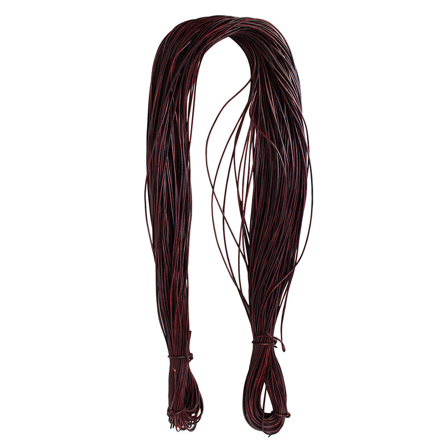 HILASON Thin Round Genuine Leather Cord Thread Lacing 2 Ft and 3 Ft DIY Crafts - Uhorse