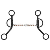 BAR H EQUINE Western Antique Argentine Shank Bit with Twisted Wire Mouthpiece