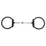 BAR H EQUINE Western Antique Fixed Ring Snaffle Bit Single Jointed