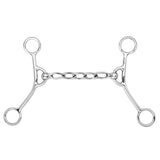 BAR H EQUINE Western Gag Bit with Chain Mouthpiece