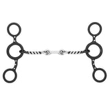 BAR H EQUINE Cowhorse Junior Bit with Sweet Iron & Copper Roller Mouthpiece