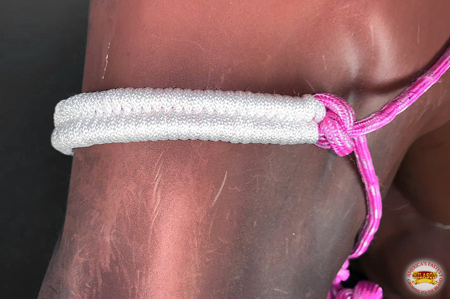 HILASON Western Horse Poly Rope Tied Adjustable Halter 8 Ft Lead