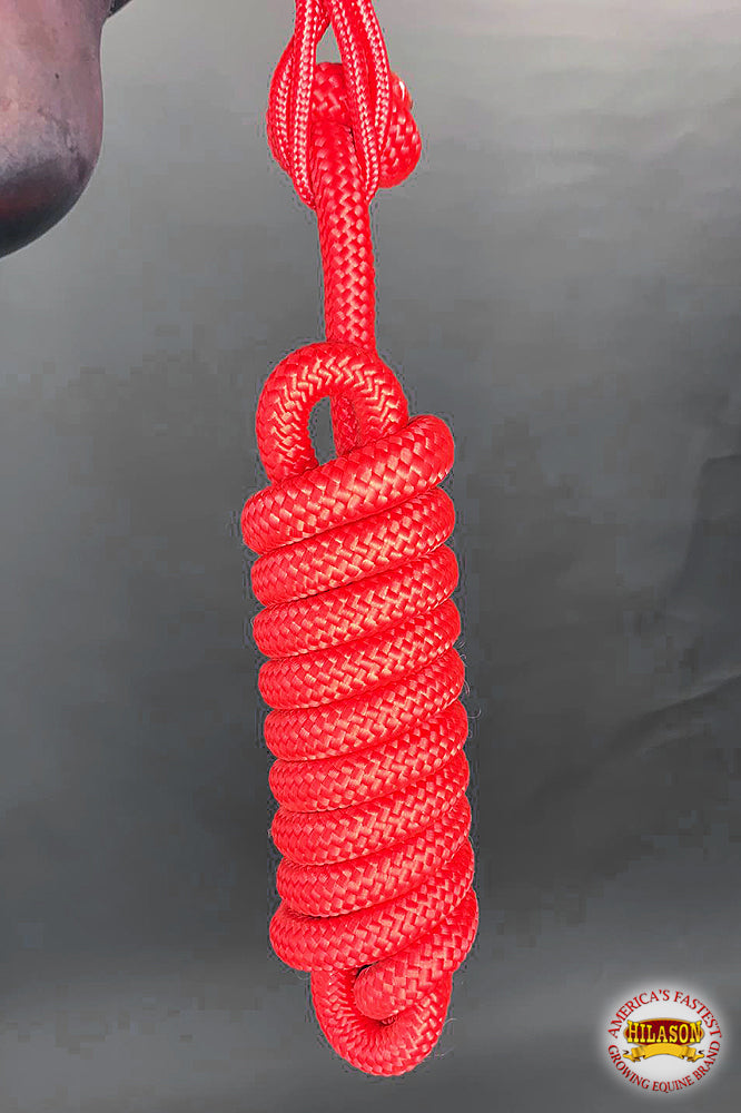 HILASON Western Horse Poly Rope Tied Adjustable Halter 8 Ft Lead