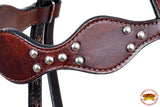 HILASON Western Horse Headstall Genuine American Leather brown