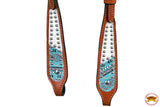 HILASON Western Horse Headstall Genuine American Leather tan