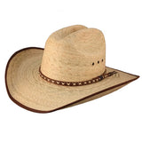 Lonestar Straw Cowboy Hat For Men & Women Breathable Western Wide Brim for Sun Protection