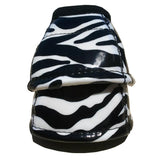 Classic Equine DY No Turn Designer Line Bell Boots - Purple Zebra