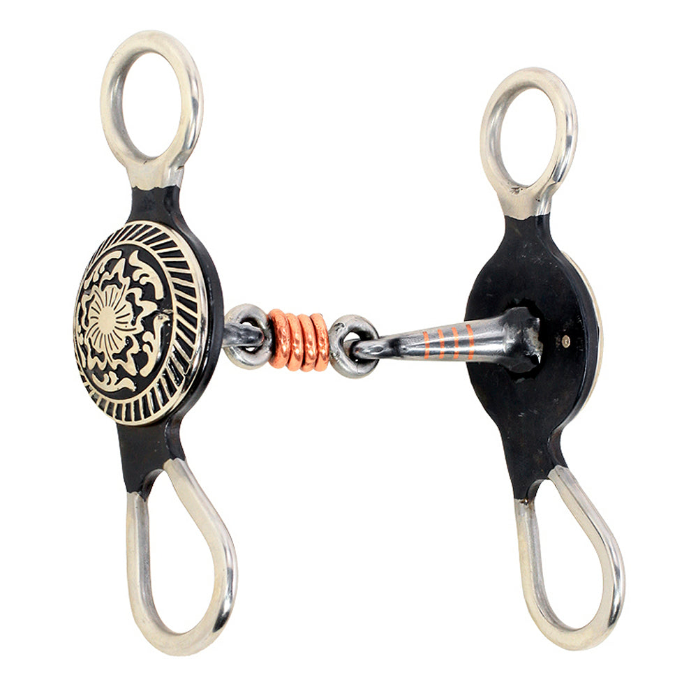 HILASON Western Horse 5-1/8" Mouth Concho Argentine Bit