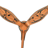 HILASON Western Horse Headstall Breast Collar Tack Set Genuine American Leather