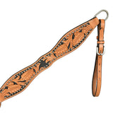 HILASON Western Horse Headstall Breast Collar Tack Set Genuine American Leather