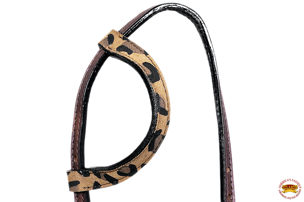 HILASON Western Horse Headstall Breast Collar Genuine American Leather Dark Brown