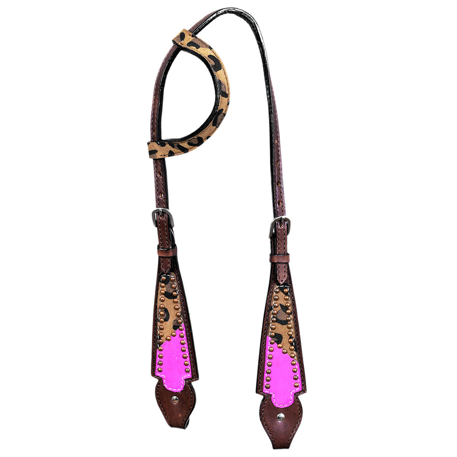 HILASON Western Horse Headstall Tack Genuine American Leather Dark Brown - Uhorse