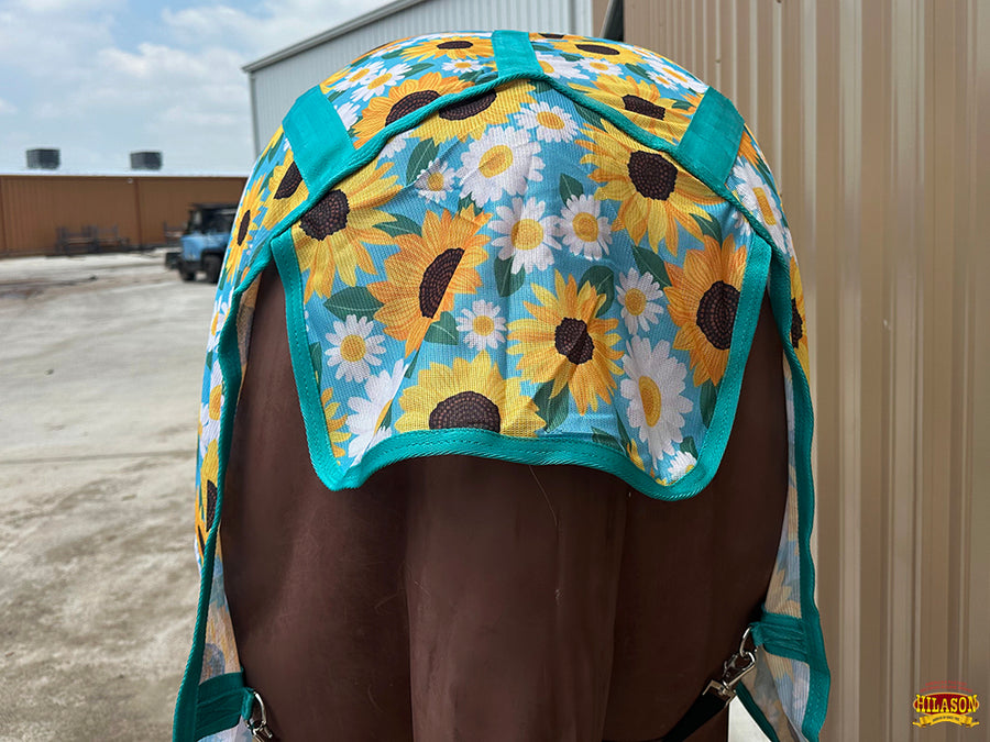 HILASON Horse Fly Sheet UV Protect Breathable Mesh Bug Mosquito Spring | Summer Horse Rug | Fly Rug