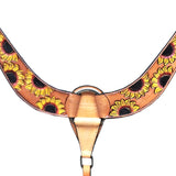HILASON Western Horse Breast Collar Tack Genuine American Leather Tan