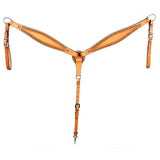 HILASON Western Horse Breast Collar Tack Genuine American Leather Tan