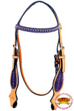 HILASON Western Horse Headstall Tack Genuine American Leather Tan