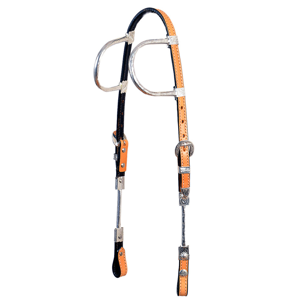 HILASON Western Genuine Leather Horse Headstall Tack Tan