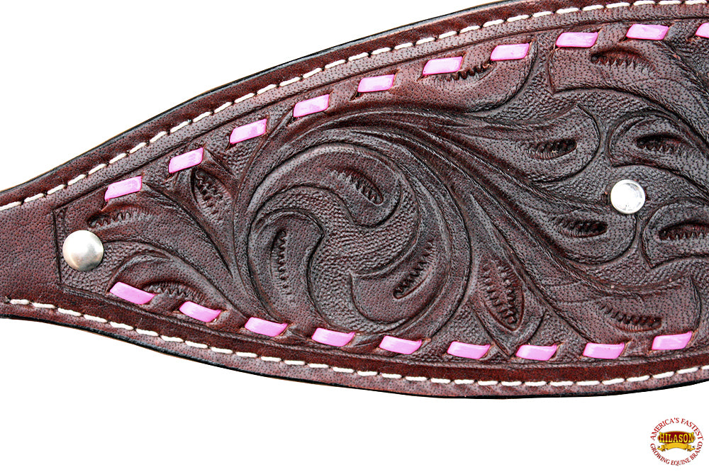 HILASON Western Horse Halter Noseband Genuine American Leather Dark Brown